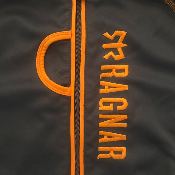 Ragnar Logo Zip Up Jacket - Gray and Orange - Size Mens Small - Picture 5 of 6
